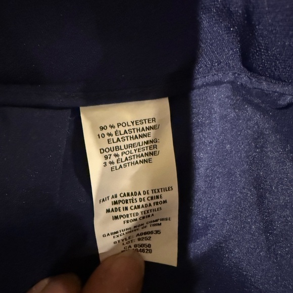 Jacob Skirt Lined Dark Blue Pencil Zipper Office Professional Women's Size 10 - Picture 5 of 5